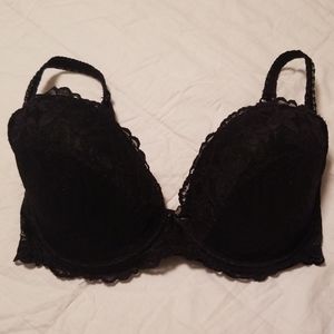 Black lace bra